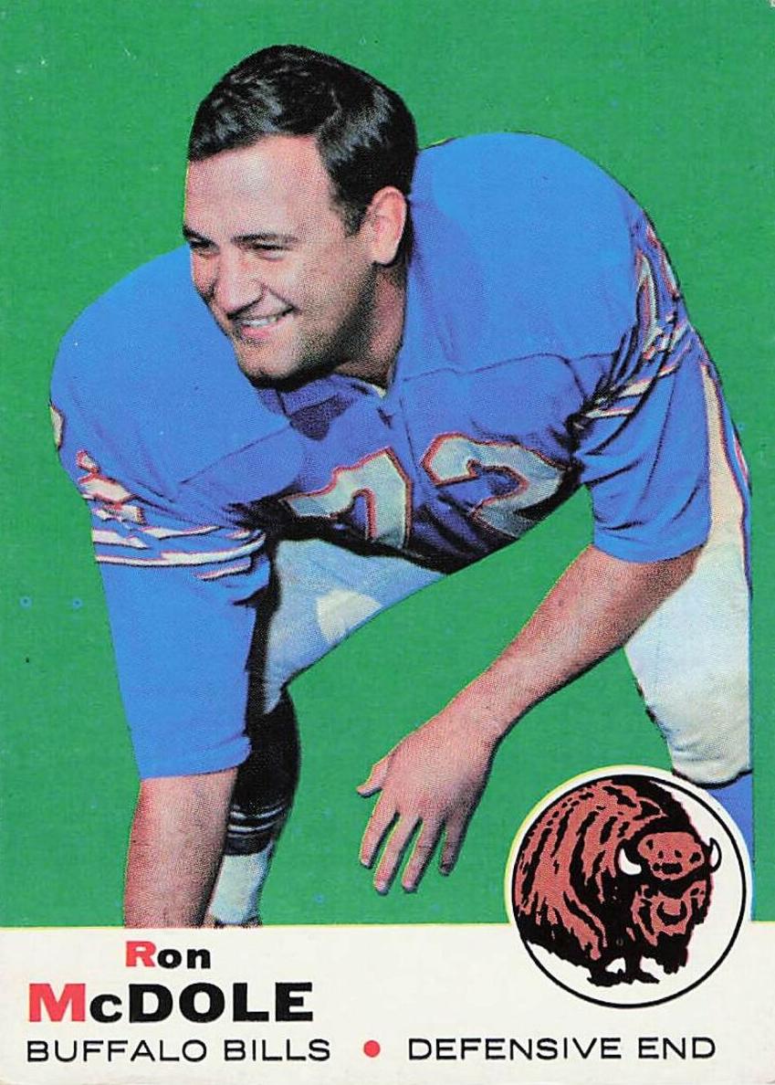 1969 Topps Football Ron McDole #78 PSA 8