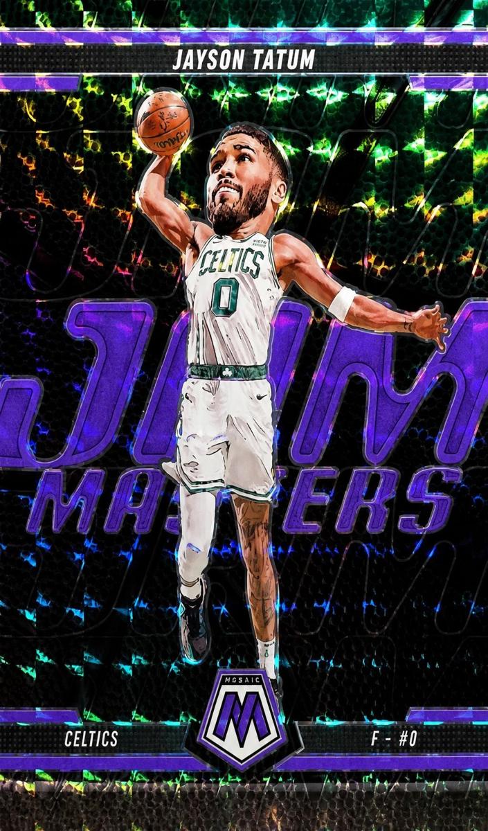 2024 Panini Mosaic Basketball Purple Fluorescent Jayson Tatum #15