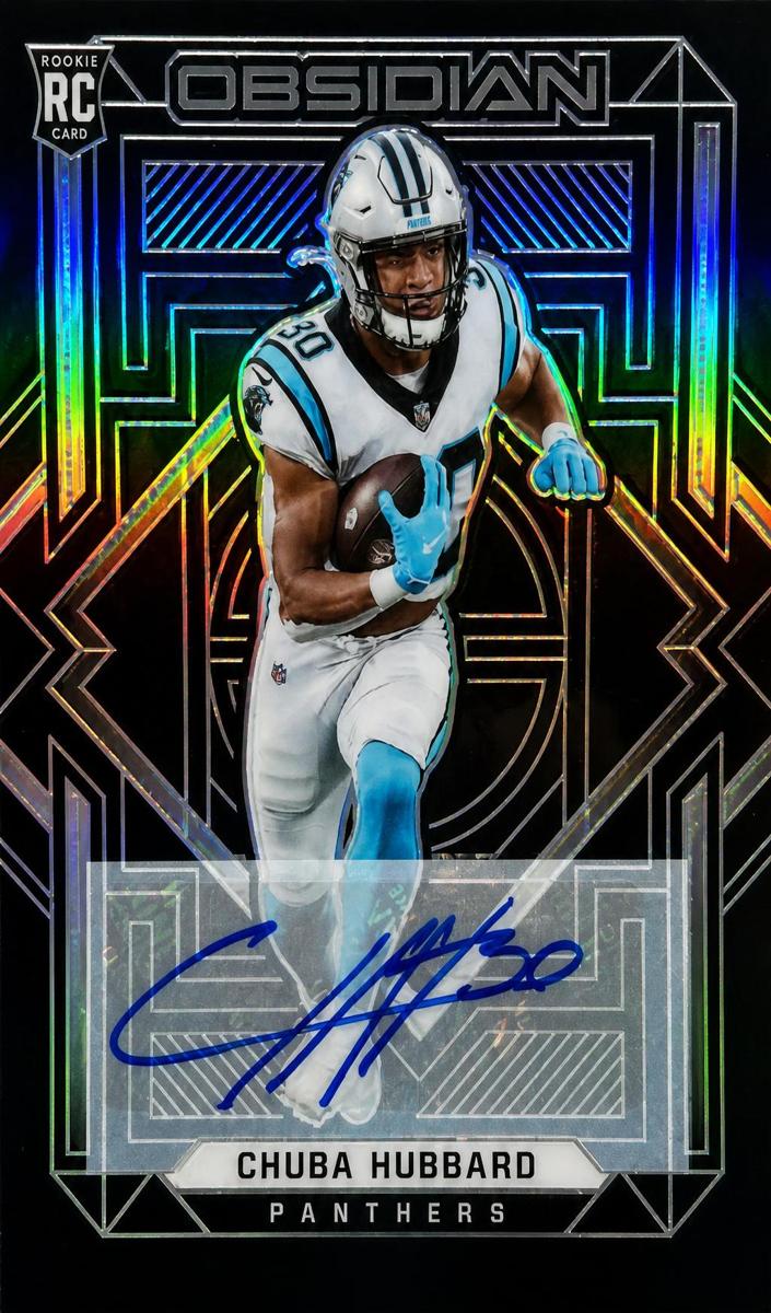 2021 Panini Obsidian Football Chuba Hubbard #137