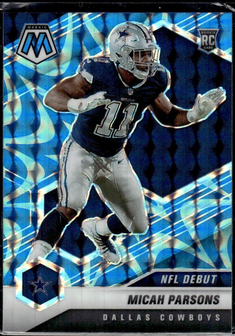 2021 Panini Mosaic Football Reactive Blue Micah Parsons #257