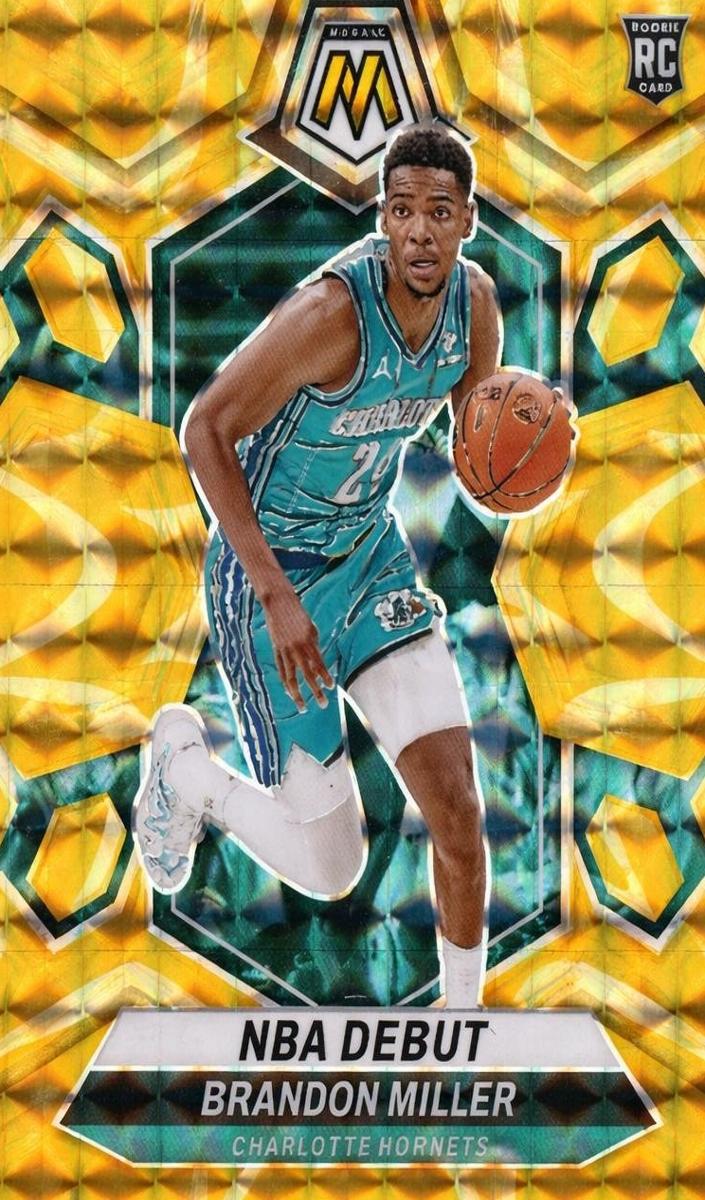 2023 Panini Mosaic Basketball Reactive Yellow Brandon Miller #252 PSA 10