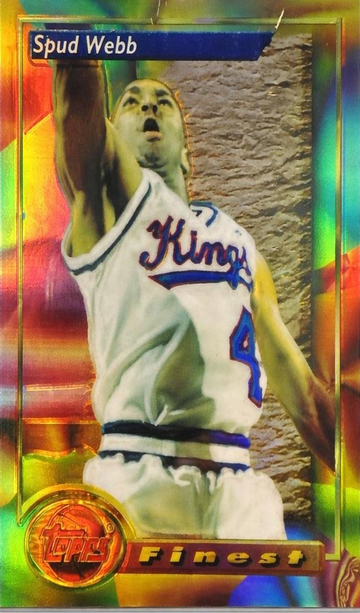 1993 Topps Finest Basketball Refractor Spud Webb #57