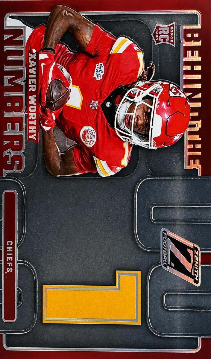 2024 Panini Zenith Football Xavier Worthy #7 PSA 8