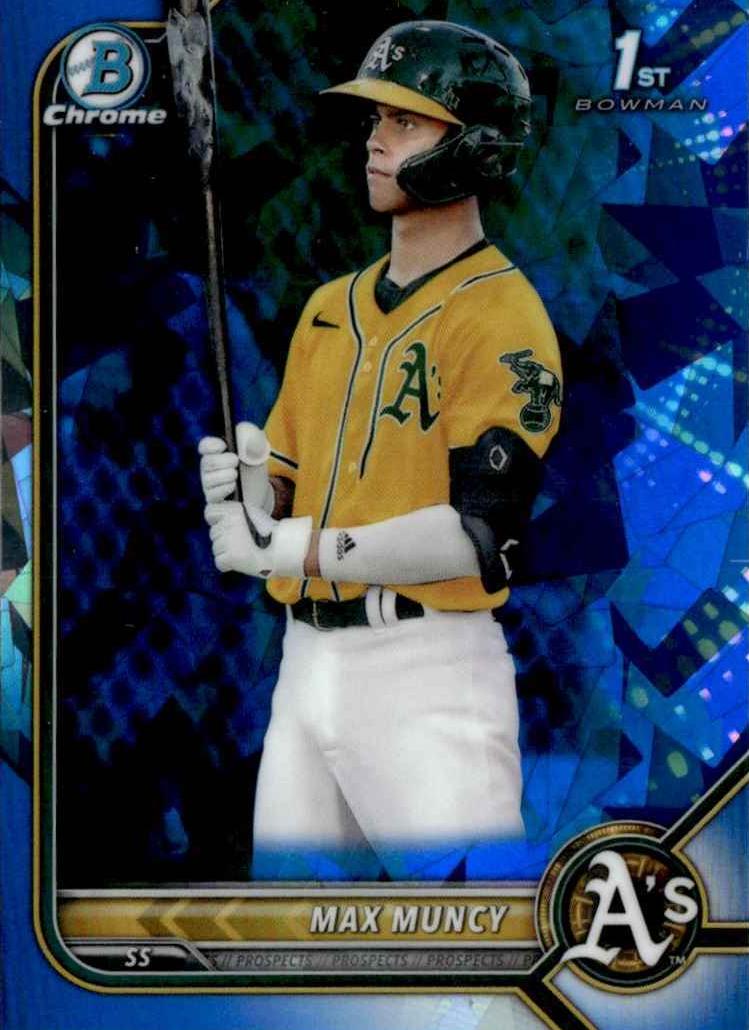2022 Bowman Chrome Prospects Sapphire Baseball Max Muncy #BCP-89 PSA 9