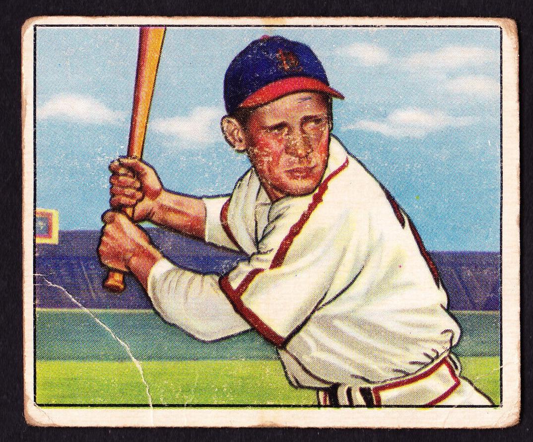 1950 Bowman Baseball null Eddie Kazak #36 PSA 5.5