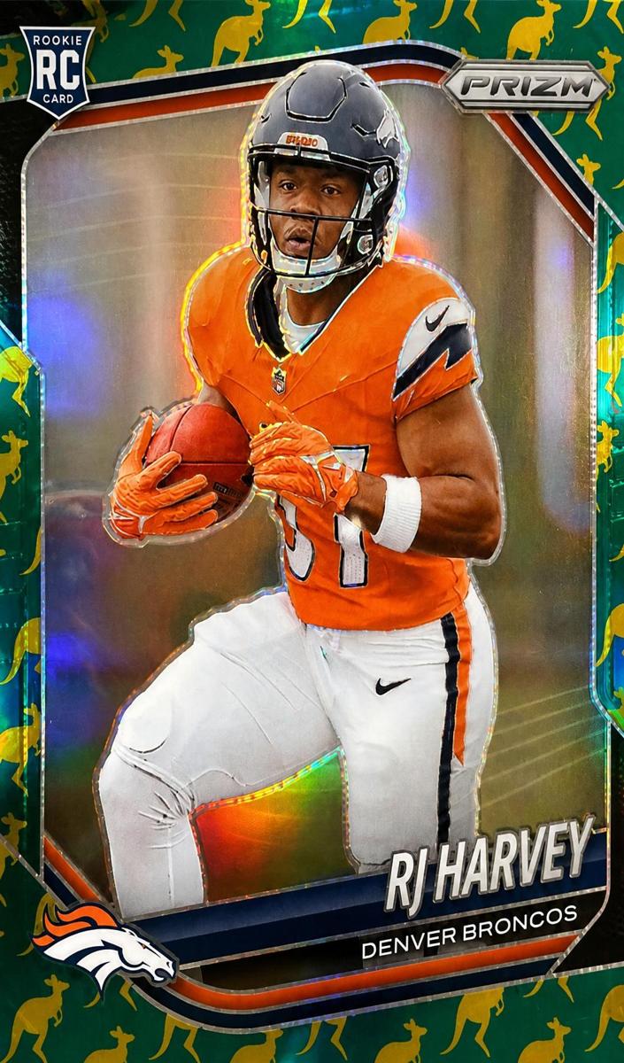 2025 Panini Prizm Football Kangaroo RJ Harvey #303