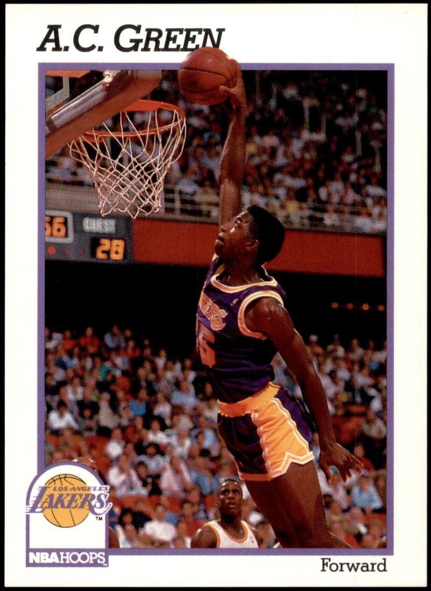 1991 Hoops Basketball A.C. Green #100