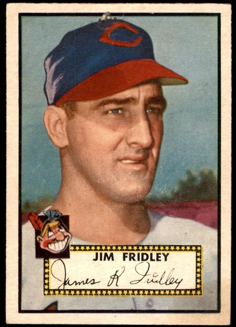1952 Topps Baseball Jim Fridley #399 PSA 6