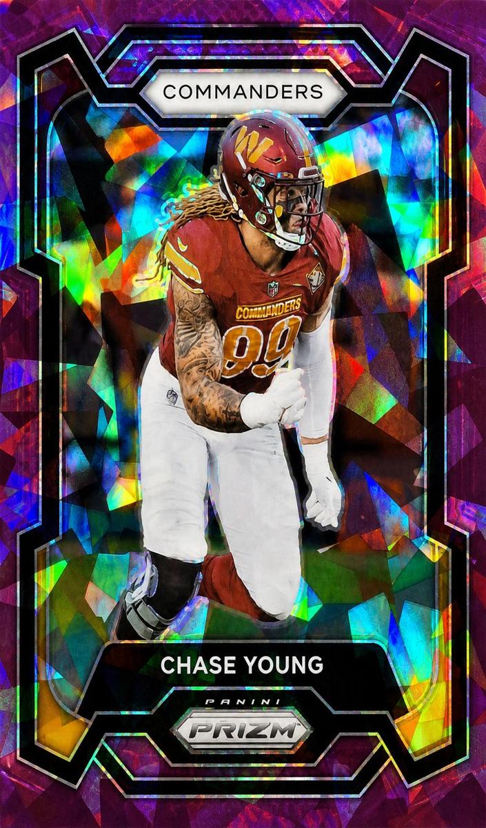 2023 Panini Prizm Football Purple Ice Chase Young #293