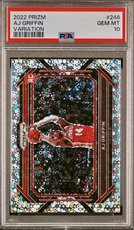 2022 Panini Prizm Basketball AJ Griffin #248 PSA 10