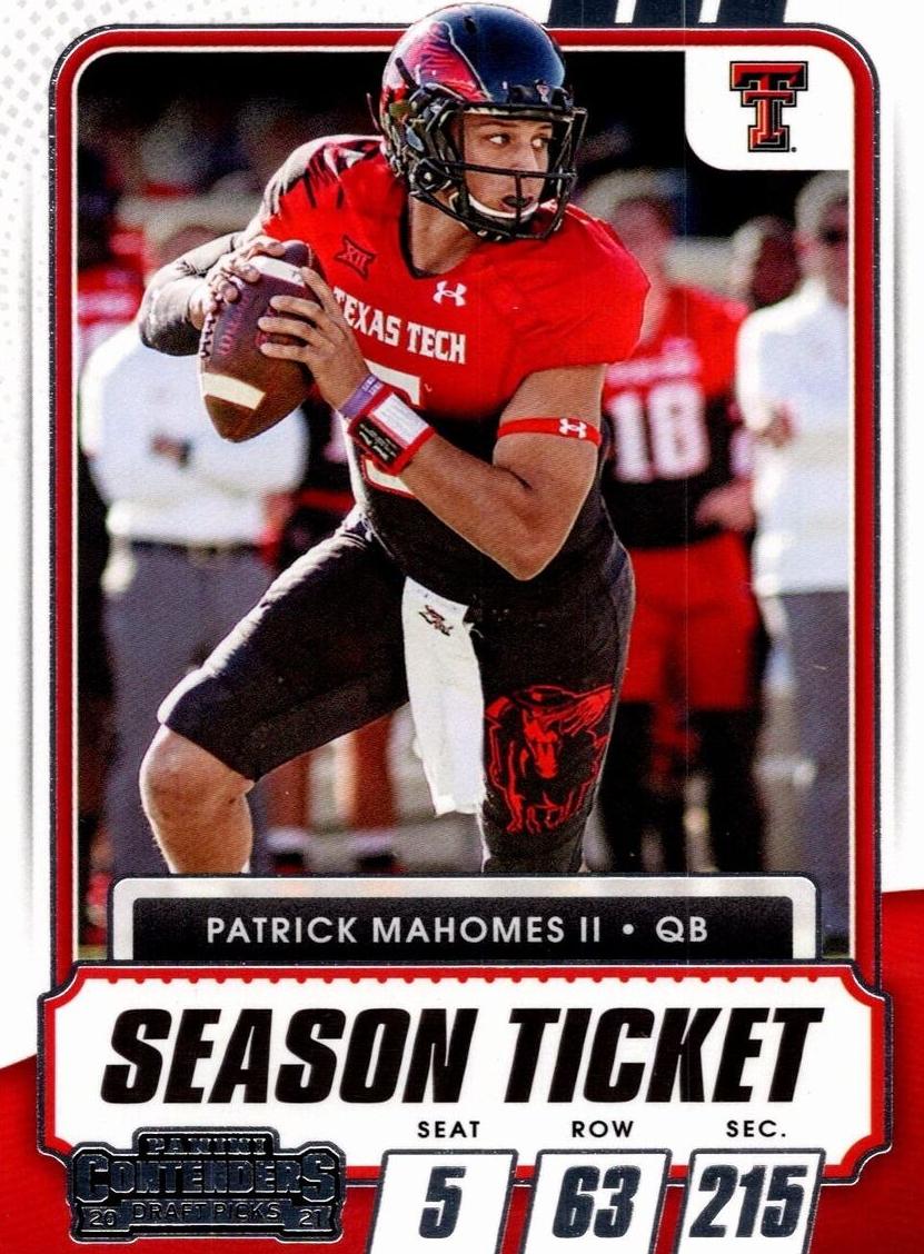 2021 Panini Contenders Draft Picks Football Patrick Mahomes II #1 CSG 9
