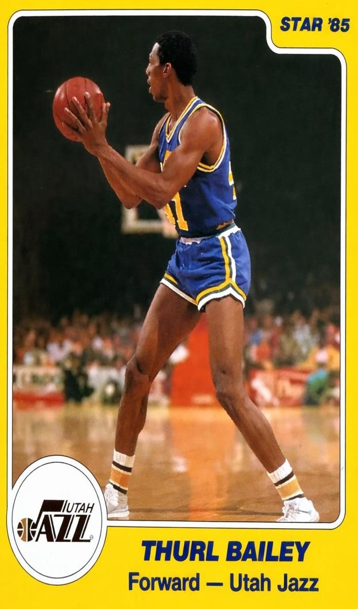 1984 Star Basketball Thurl Bailey #227 BGS 8