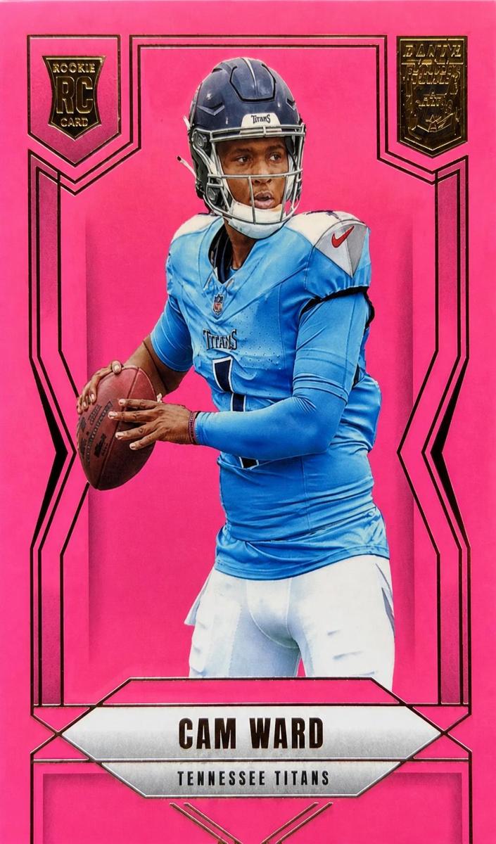 2025 Donruss Elite Football Pink Cam Ward #101 PSA 9