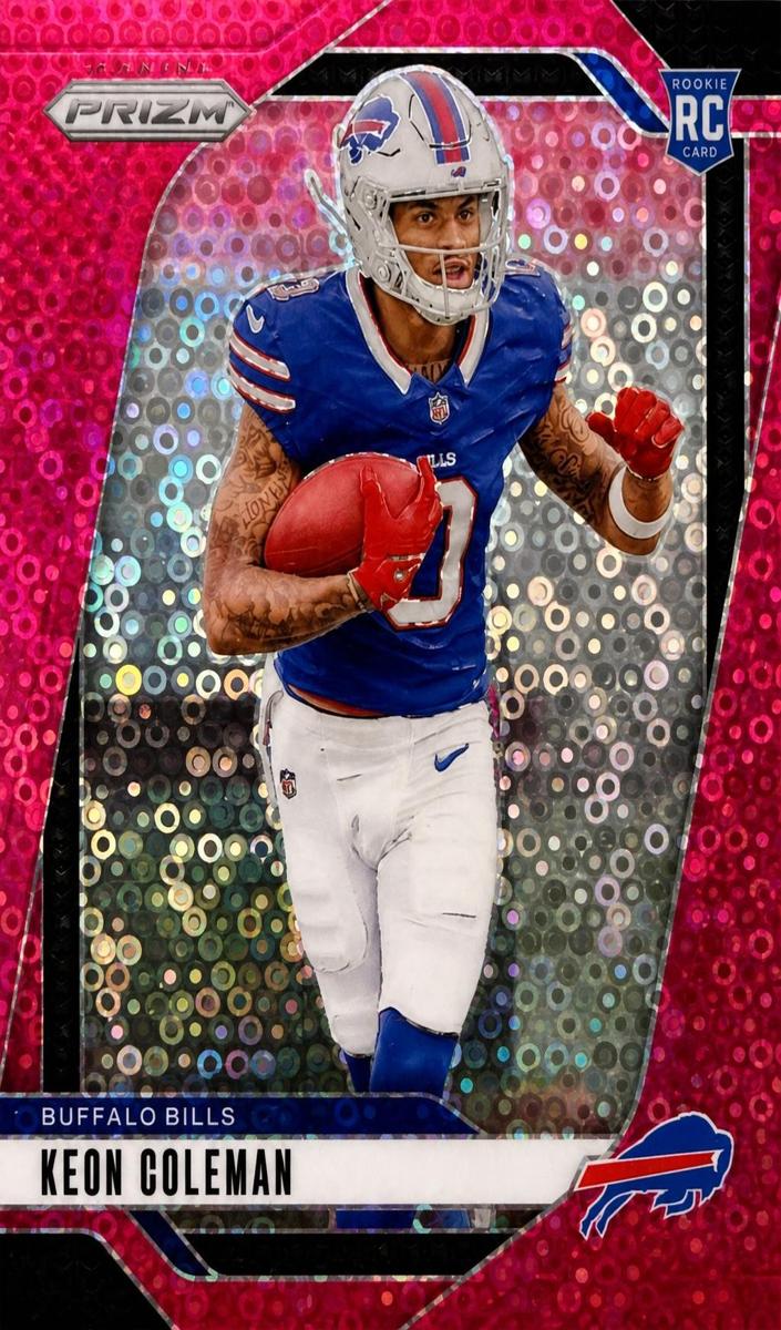 2024 Panini Prizm Football No Huddle Pink Keon Coleman #362
