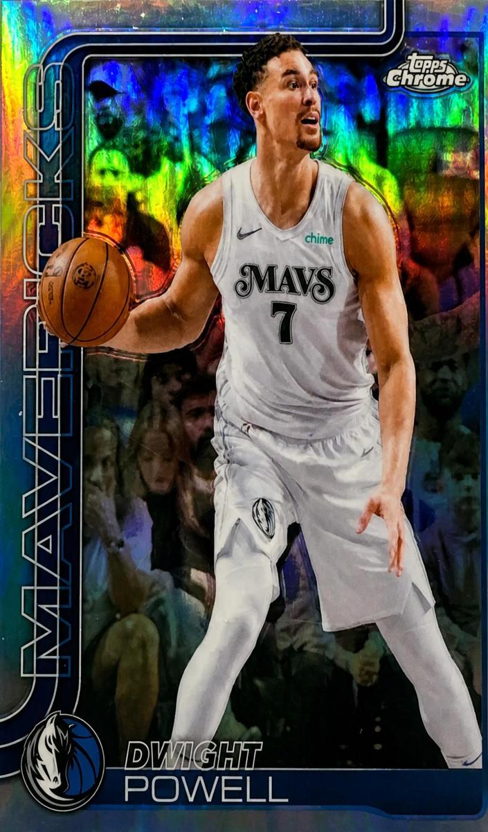 2025 Topps Chrome Basketball Refractor Dwight Powell #223