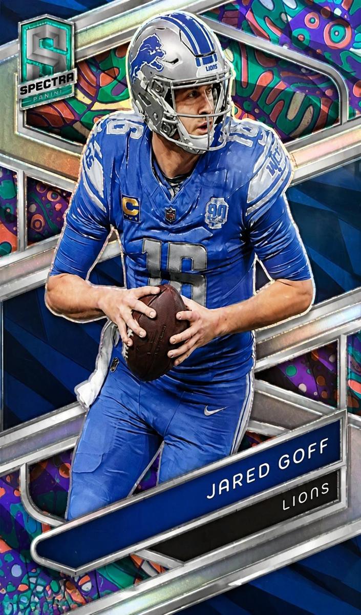 2024 Panini Spectra Football Psychedelic Jared Goff #37