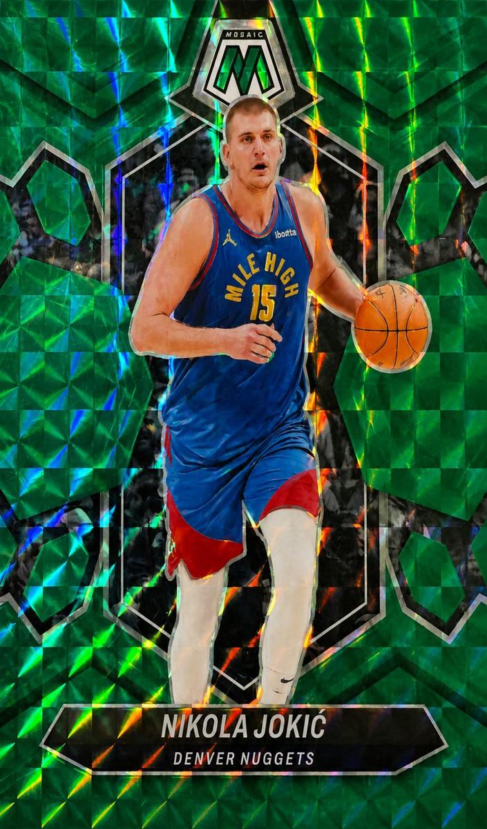 2023 Panini Mosaic Basketball Teal Nikola Jokic #47
