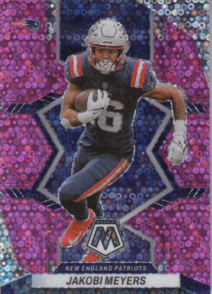 2022 Panini Mosaic Football No Huddle Pink Jakobi Meyers #135