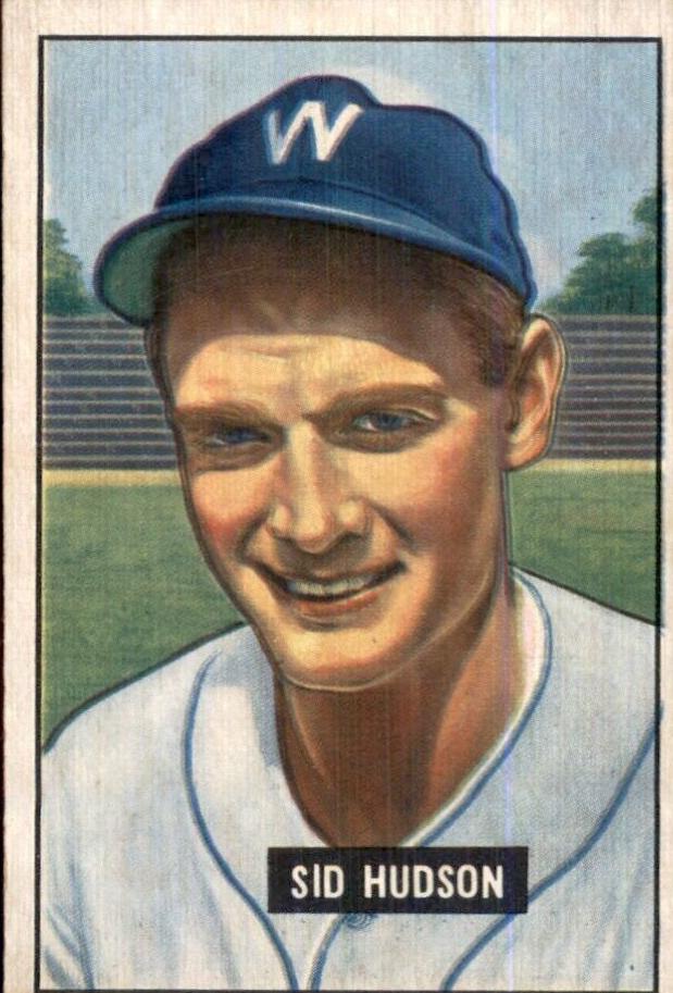 1951 Bowman Baseball Sid Hudson #169