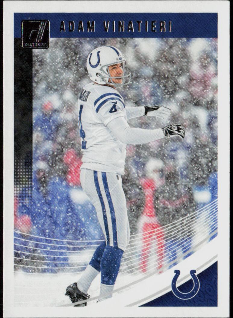 2018 Panini Donruss Football Adam Vinatieri #128 PSA 9