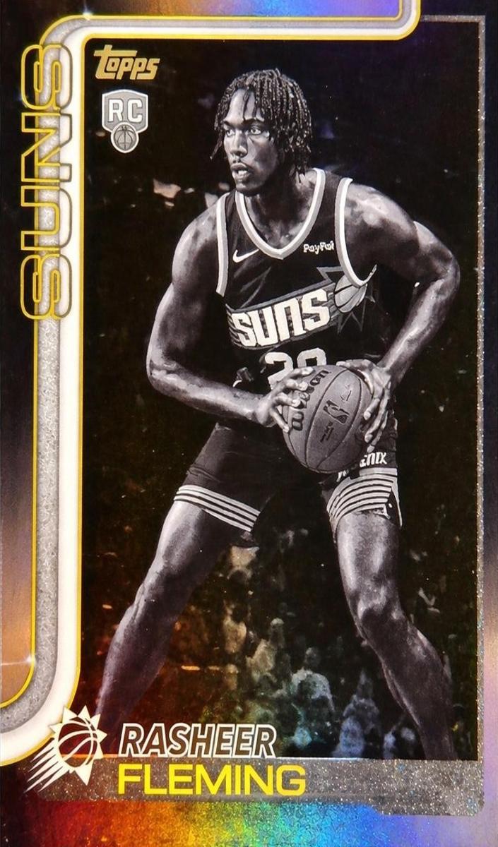 2025 Topps Basketball Blackout Rasheer Fleming #231