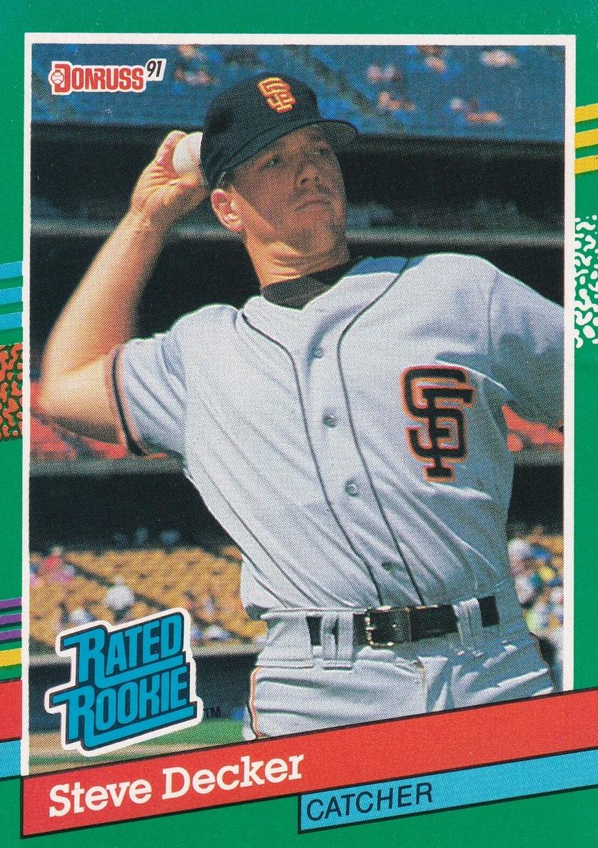 1991 Donruss Baseball Steve Decker #428 PSA 9