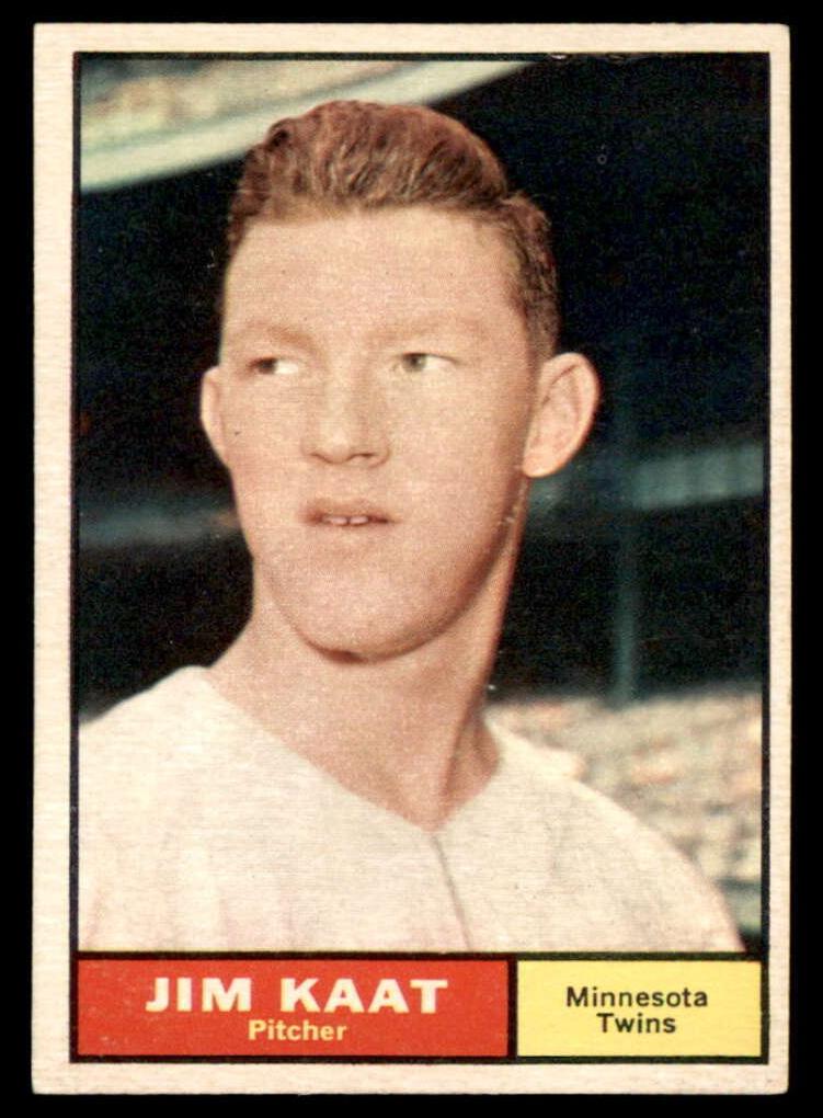 1961 Topps Baseball Jim Kaat #63 PSA 8