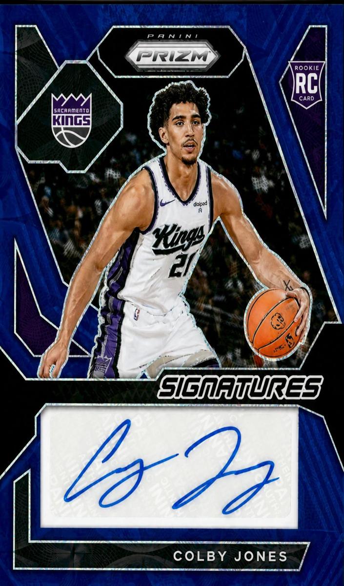 2023 Panini Prizm Basketball Choice Blue Colby Jones #RSI-CBY PSA 9