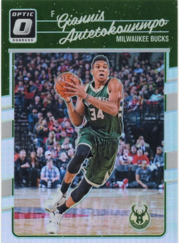 2016 Donruss Optic Basketball Holo Giannis Antetokounmpo #5 PSA 9