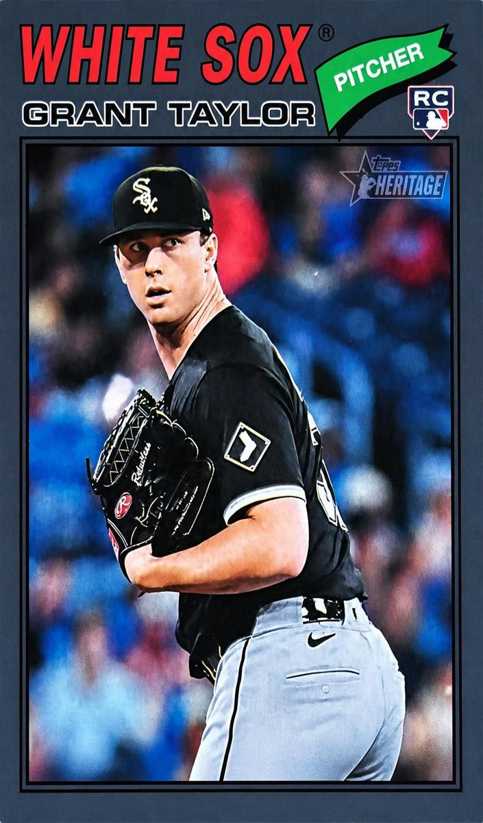 2026 Topps Heritage Baseball Dark Gray Bordered Grant Taylor #329