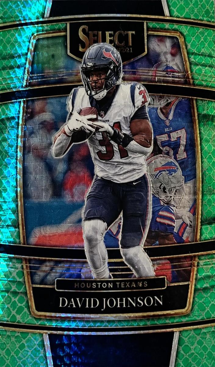 2021 Panini Select Football Dragon Scale David Johnson #15