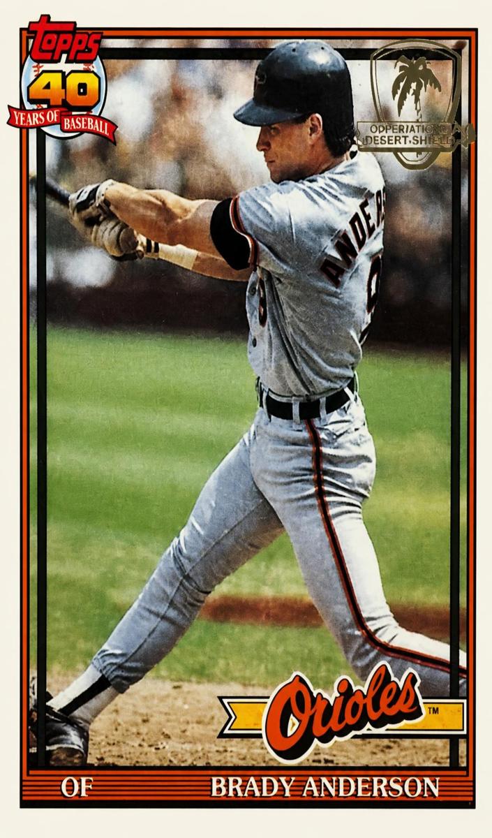 1991 Topps Baseball Brady Anderson #97