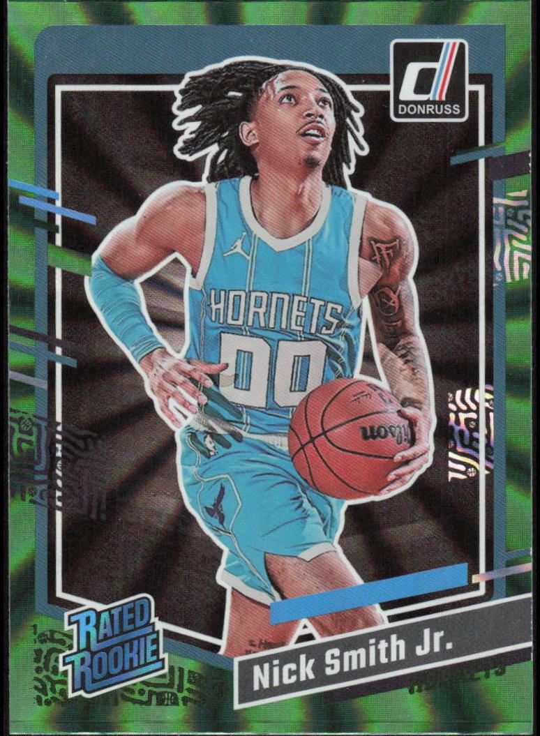 2023 Panini Donruss Basketball Holo Green Laser Nick Smith Jr. #248 PSA 8.5