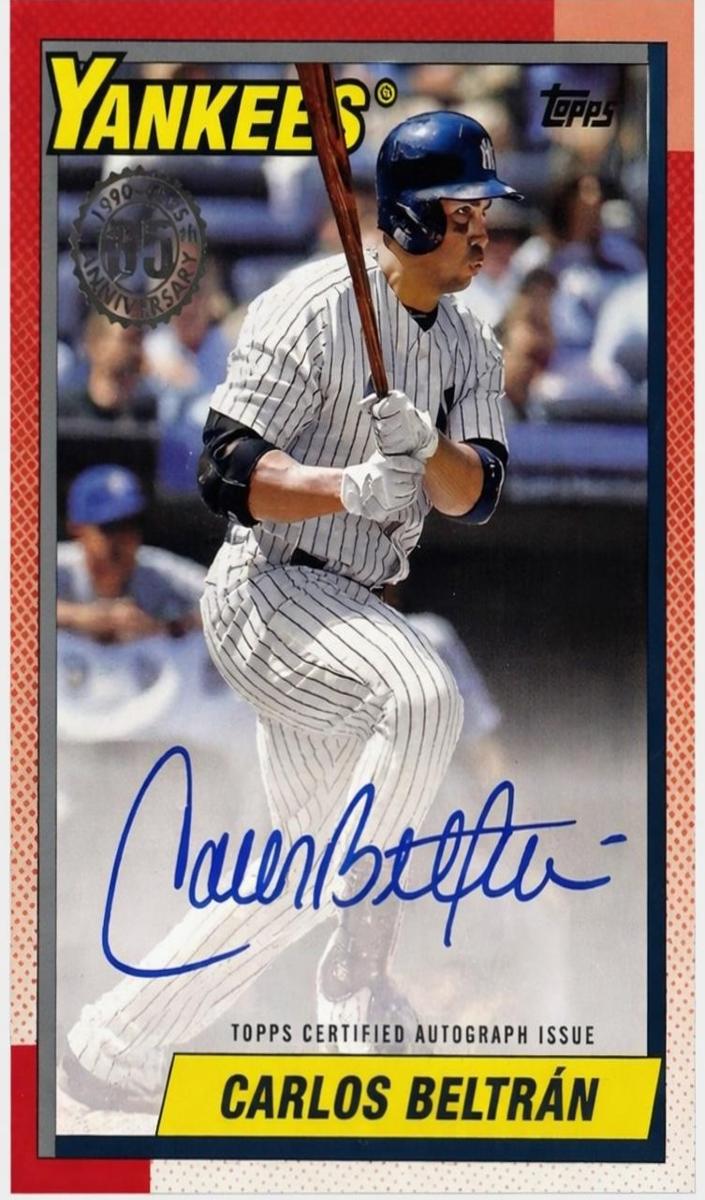2025 Topps Baseball Carlos Beltran #90A-CBE PSA 9