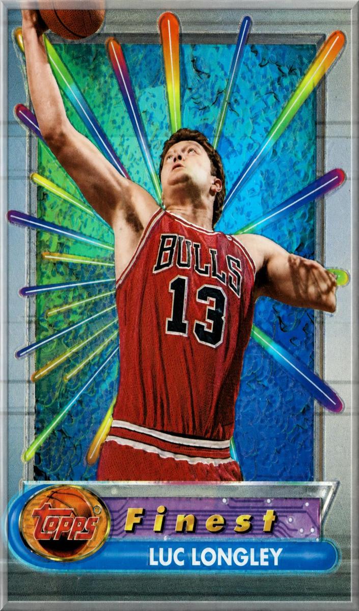 1994 Topps Finest Basketball Refractor Luc Longley #59