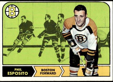 1968 Topps Hockey Phil Esposito #7 PSA 8