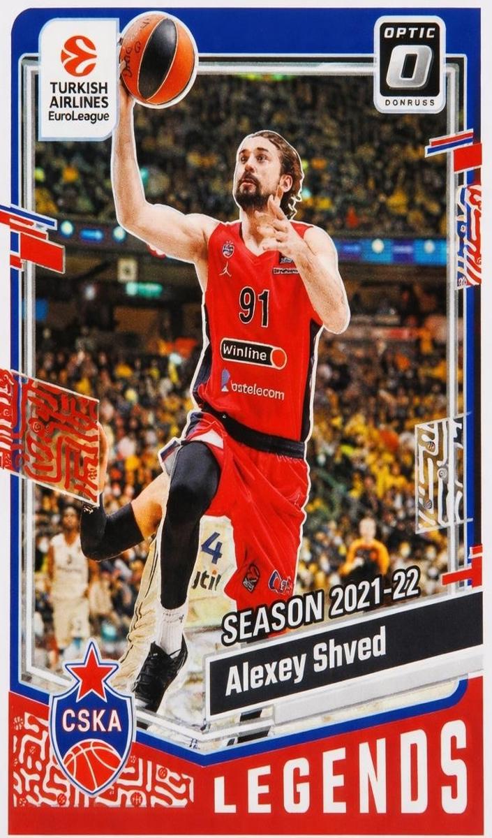 2023 Donruss Turkish Airlines EuroLeague Basketball Red Alexey Shved #164
