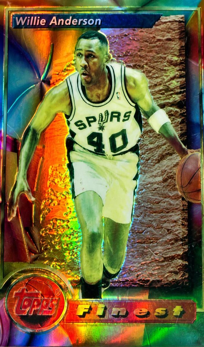 1993 Topps Finest Basketball Refractor Willie Anderson #154
