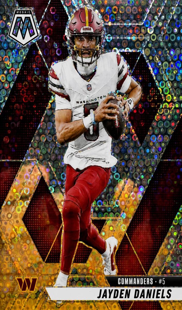 2025 Panini Mosaic Football No Huddle Silver Jayden Daniels #232