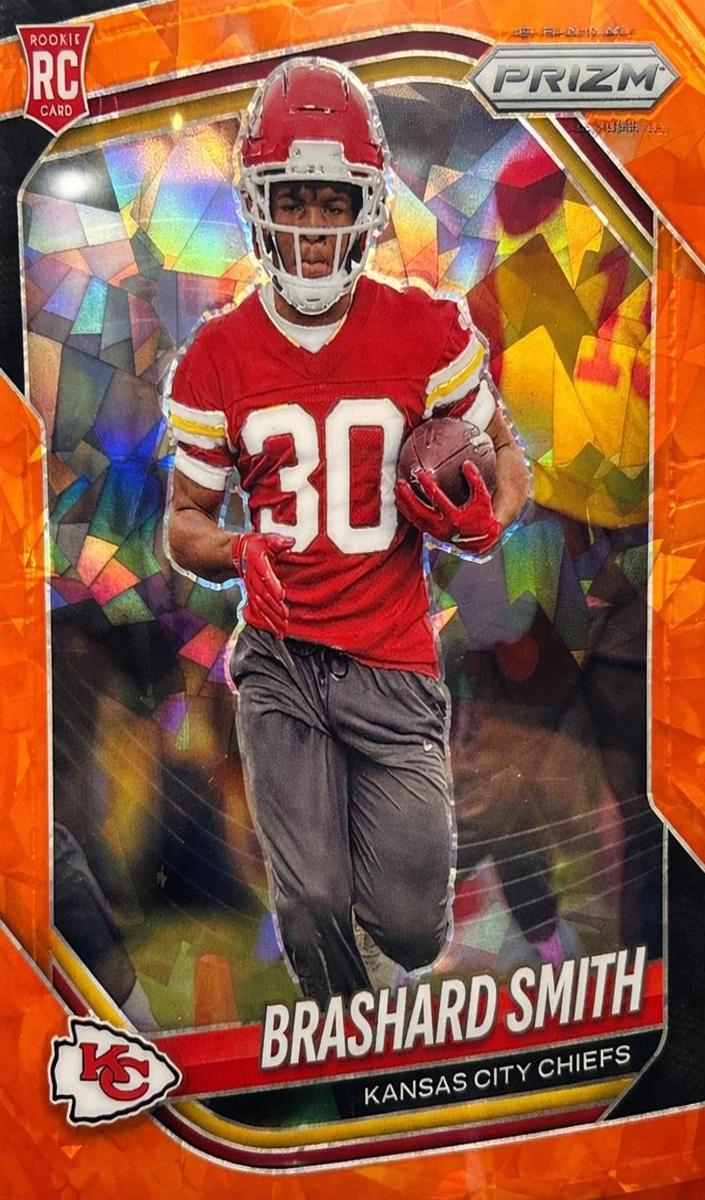 2025 Panini Prizm Football Orange Ice Brashard Smith #308