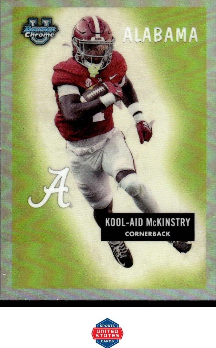 2023 Bowman Chrome University Football Kool-Aid McKinstry #55BF-9 PSA 8.5