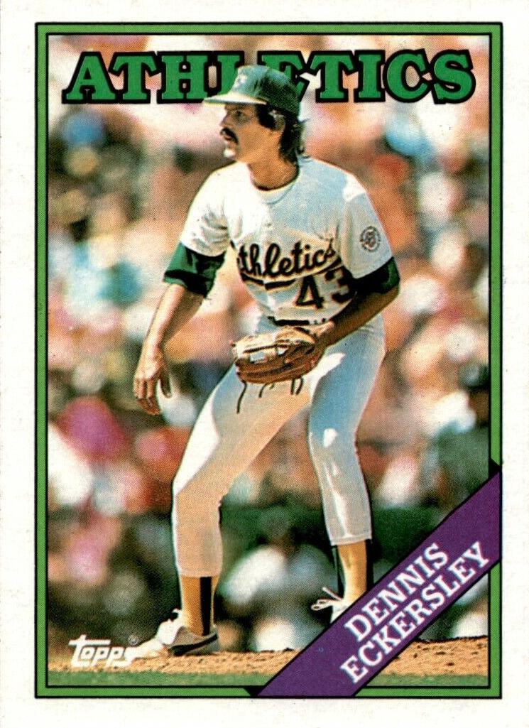 1988 Topps Baseball Dennis Eckersley #72