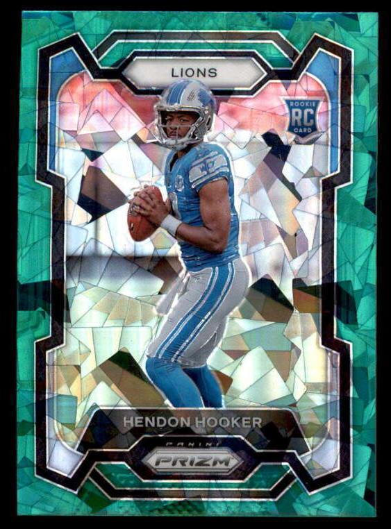 2023 Panini Prizm Football Green Ice Hendon Hooker #329