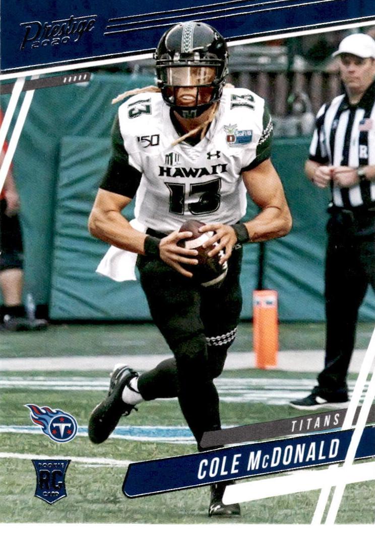 2020 Panini Prestige Football Cole McDonald #225
