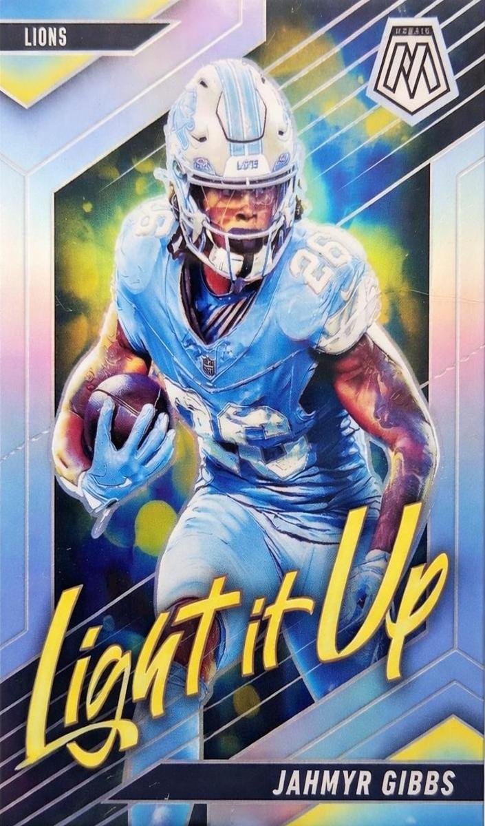 2025 Panini Mosaic Football Silver Jahmyr Gibbs #19