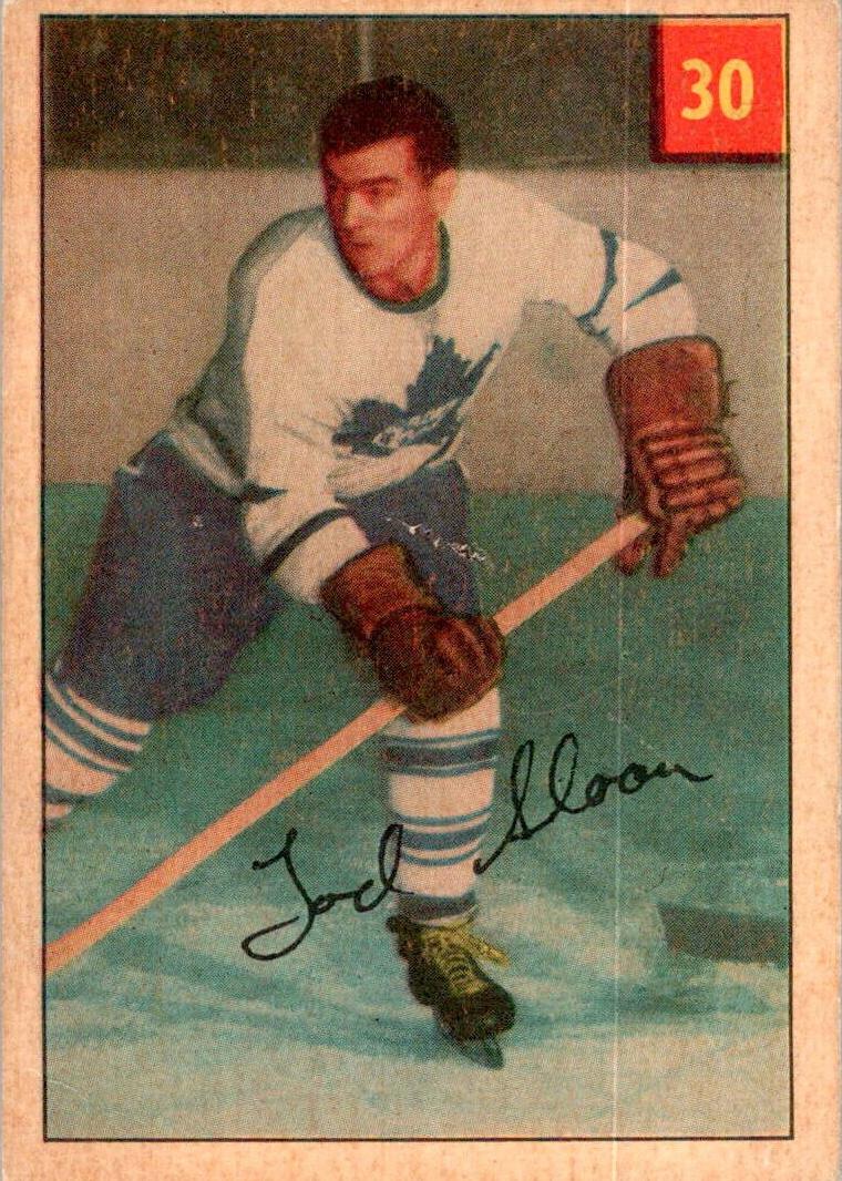 1954 Parkhurst Hockey Tod Sloan #30