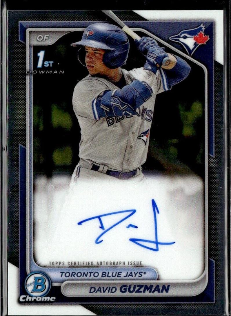 2024 Bowman Chrome Prospects Baseball Blue David Guzman #CPA-DGN