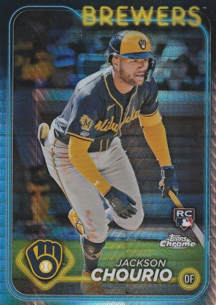 2024 Topps Chrome Baseball Prism Jackson Chourio #161 PSA 9