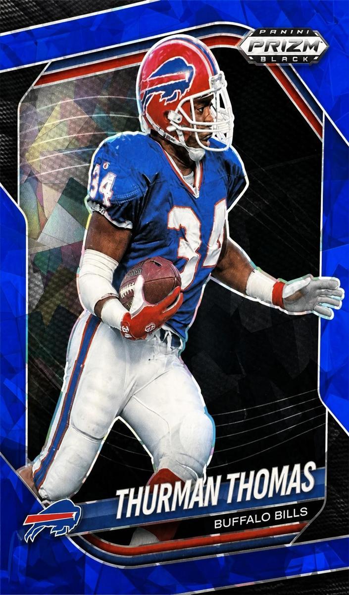 2025 Panini Prizm Black Football Blue Ice Thurman Thomas #15