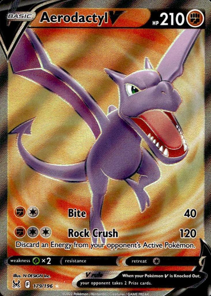 2022 Pokemon Lost Origin Full Art Aerodactyl #179 PSA 9